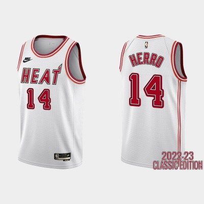 Miami Heat #14 Tyler Herro White Men's Nike NBA 2022-23 Classic Edition Jersey Men's
